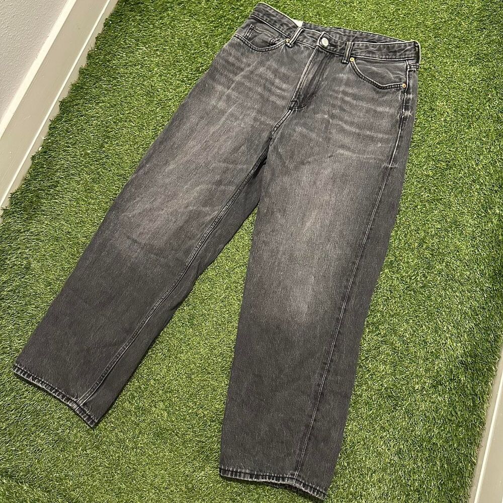 Unbranded Men's Black and Grey Jeans